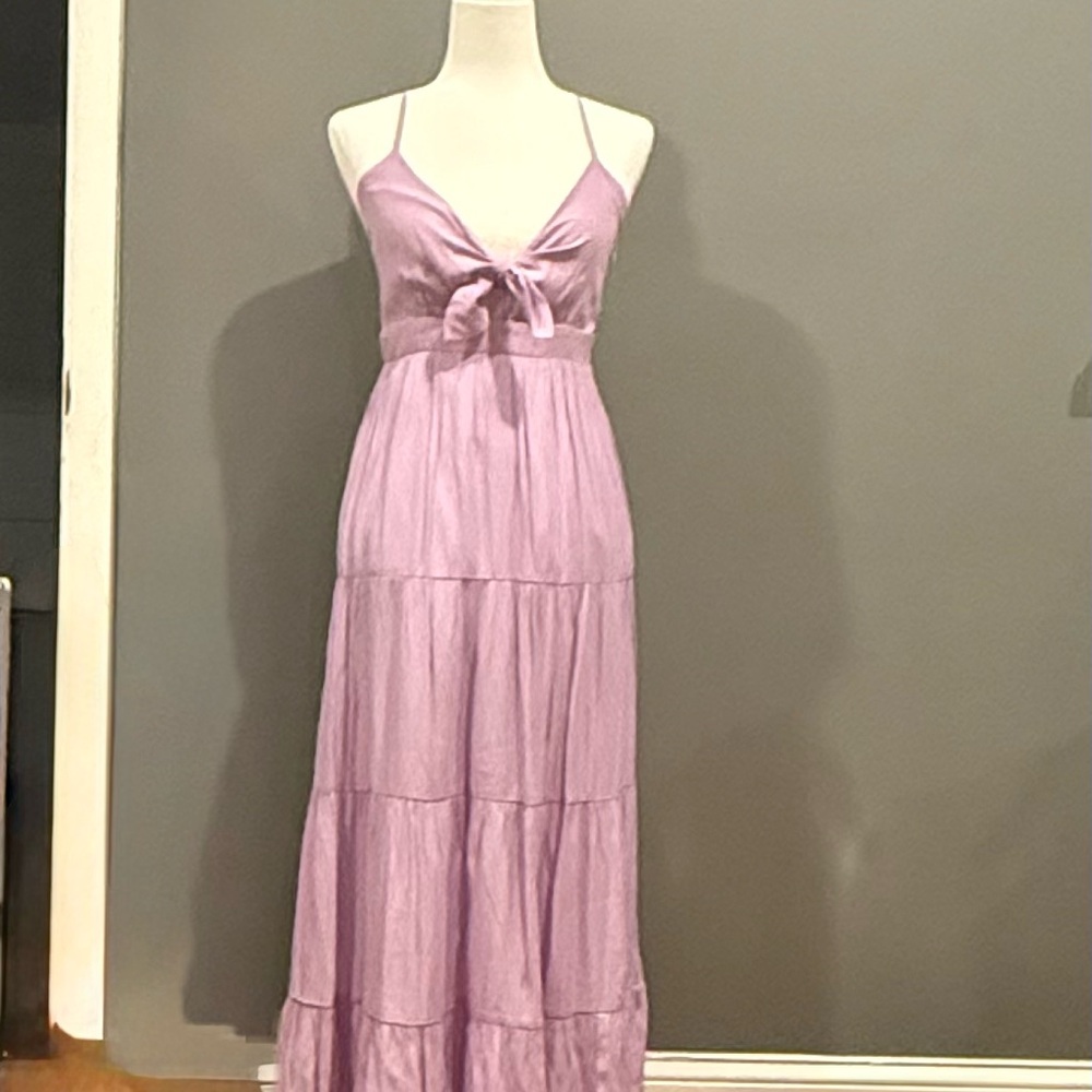 *GENTLY WORN* Joy*Joy Women's Size S Tiered Spaghetti Strap Maxi Dress
